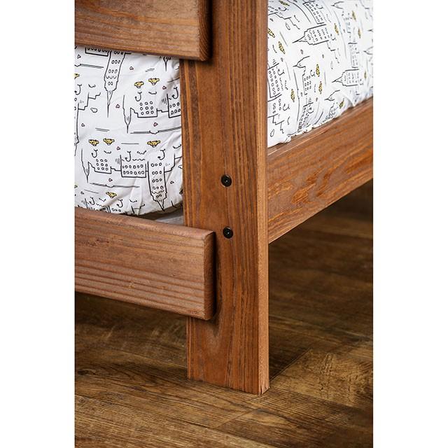 Arlette Twin/Twin Bunk Bed Brown, Black, Gray, & White - Furniture 4 Less Outlet (Salinas,CA)