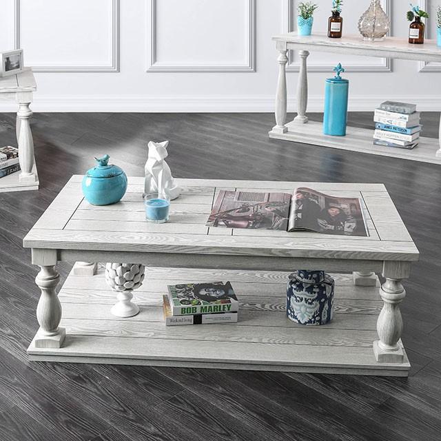 Arlington Antique White Coffee Table - Furniture 4 Less Outlet (Salinas,CA)