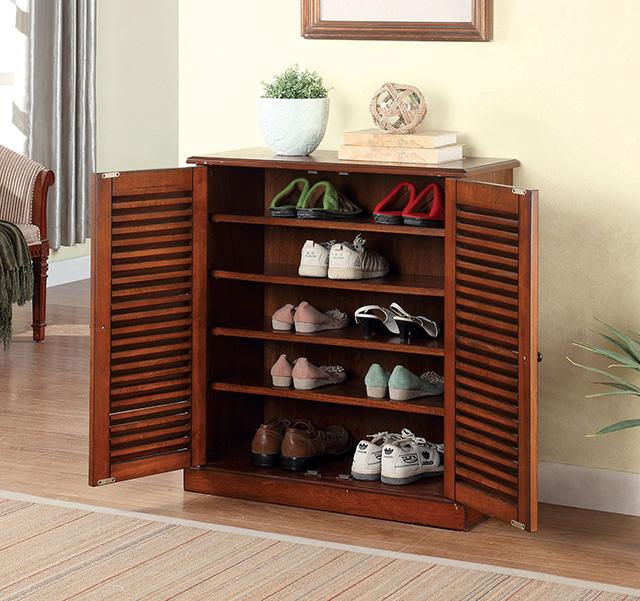 Della Oak Shoe Cabinet - Furniture 4 Less Outlet (Salinas,CA)