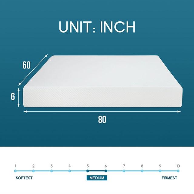 Artemisia 6" Full Memory Foam Mattress - Furniture 4 Less Outlet (Salinas,CA)