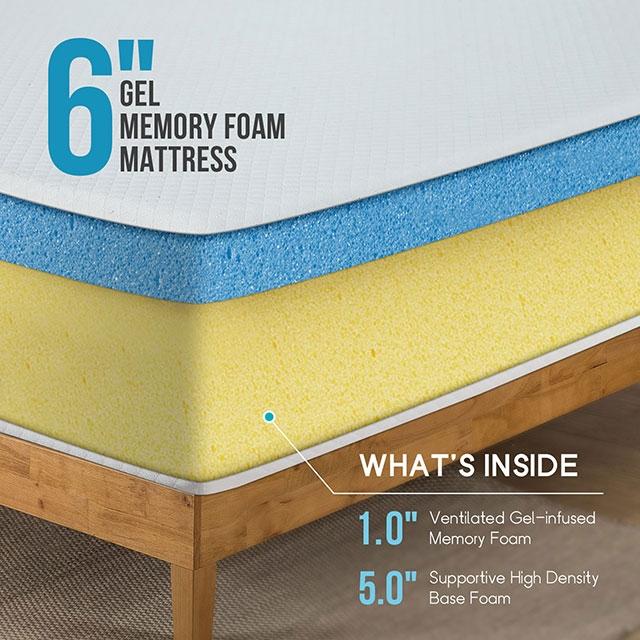 Artemisia 6" Full Memory Foam Mattress - Furniture 4 Less Outlet (Salinas,CA)