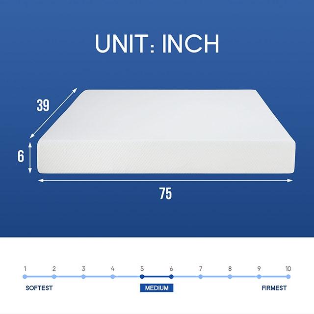 Artemisia 6" Full Memory Foam Mattress - Furniture 4 Less Outlet (Salinas,CA)