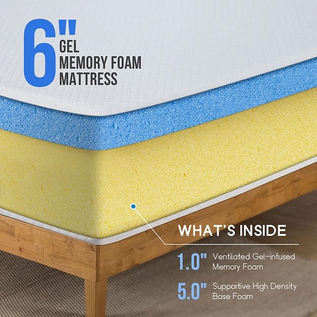 Artemisia 6" Full Memory Foam Mattress - Furniture 4 Less Outlet (Salinas,CA)