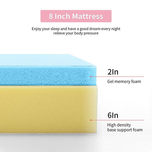 Artemisia 8" Cal. King, E.King, Full, & Queen Memory Foam Mattress - Furniture 4 Less Outlet (Salinas,CA)
