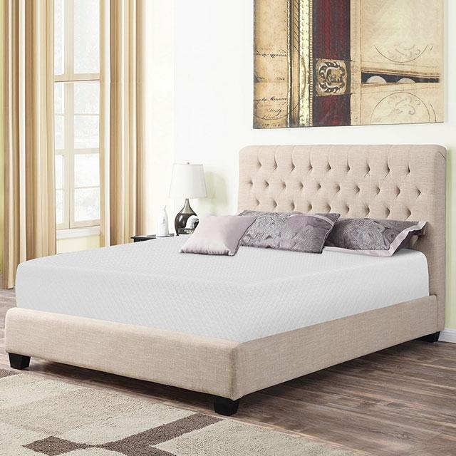 Artemisia 8" Memory Foam Mattress White - Furniture 4 Less Outlet (Salinas,CA)