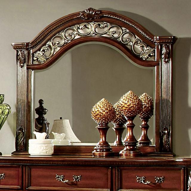 ARTHUR Brown Cherry Mirror - Furniture 4 Less Outlet (Salinas,CA)