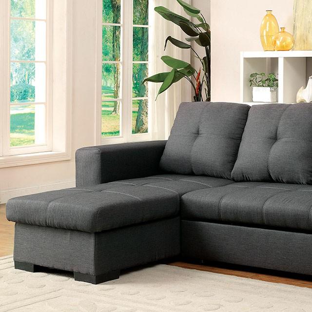 DENTON Sectional, Gray - Furniture 4 Less Outlet (Salinas,CA)