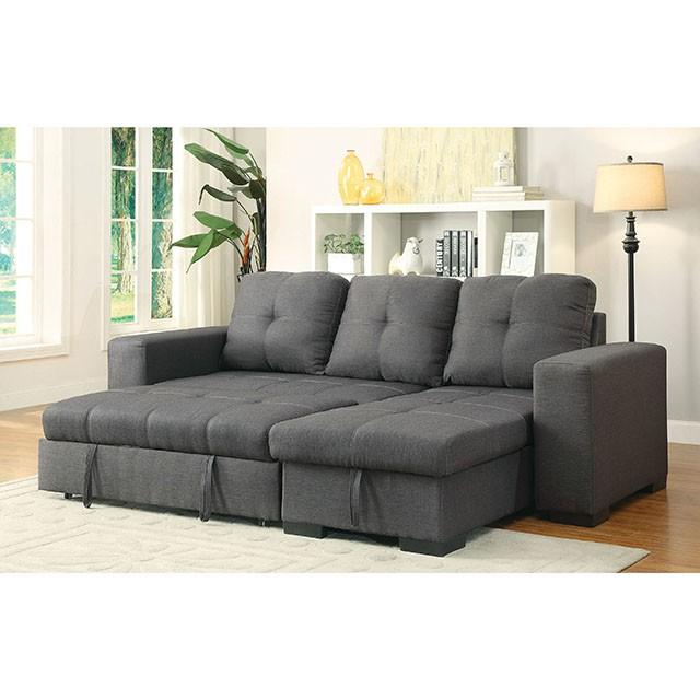 DENTON Sectional, Gray - Furniture 4 Less Outlet (Salinas,CA)