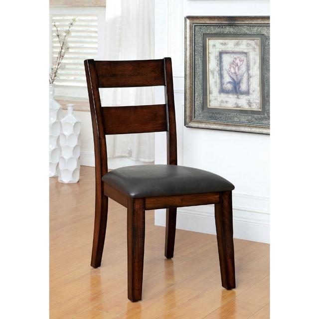 DICKINSON I Dark Cherry Side Chair (2/CTN) - Furniture 4 Less Outlet (Salinas,CA)