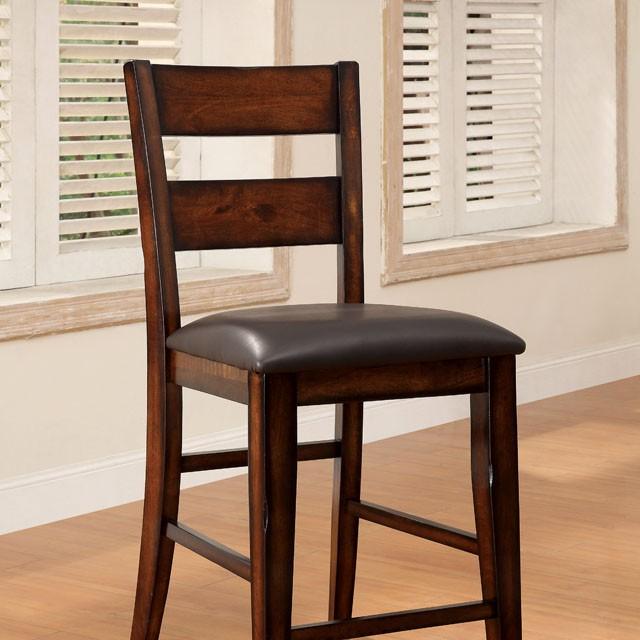 DICKINSON II Dark Cherry Counter Ht. Chair (2/CTN) - Furniture 4 Less Outlet (Salinas,CA)