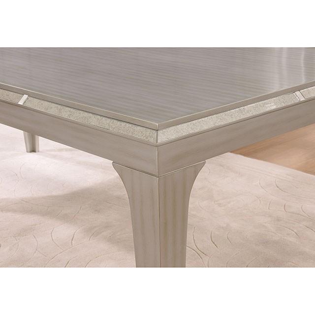 DIOCLES Silver/Gray Dining Table - Furniture 4 Less Outlet (Salinas,CA)