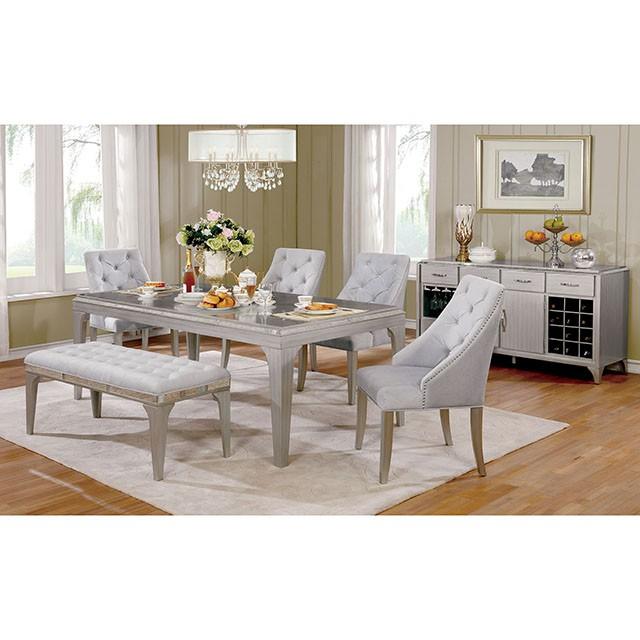DIOCLES Silver/Gray Server - Furniture 4 Less Outlet (Salinas,CA)