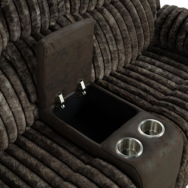 Dionysus Manual Reclining Loveseat Brown - Furniture 4 Less Outlet (Salinas,CA)