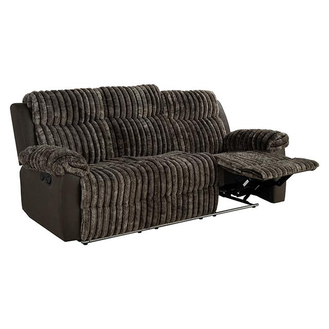 Dionysus Manual Reclining Sofa Brown - Furniture 4 Less Outlet (Salinas,CA)
