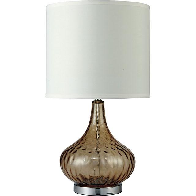 Donna Amber 15"H Glass Amber Table Lamp - Furniture 4 Less Outlet (Salinas,CA)