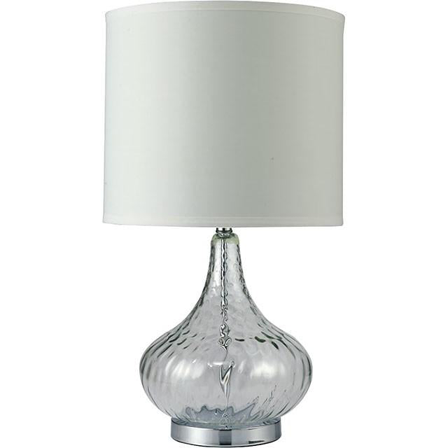 Donna Clear 15"H Glass Clear Table Lamp - Furniture 4 Less Outlet (Salinas,CA)