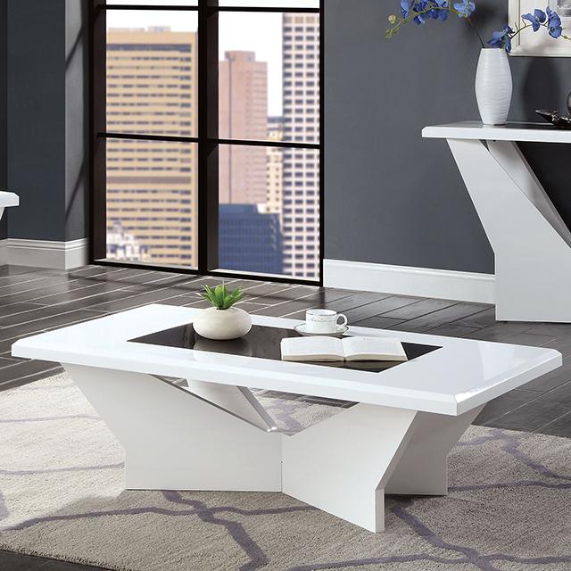 DUBENDORF Coffee Table, White - Furniture 4 Less Outlet (Salinas,CA)