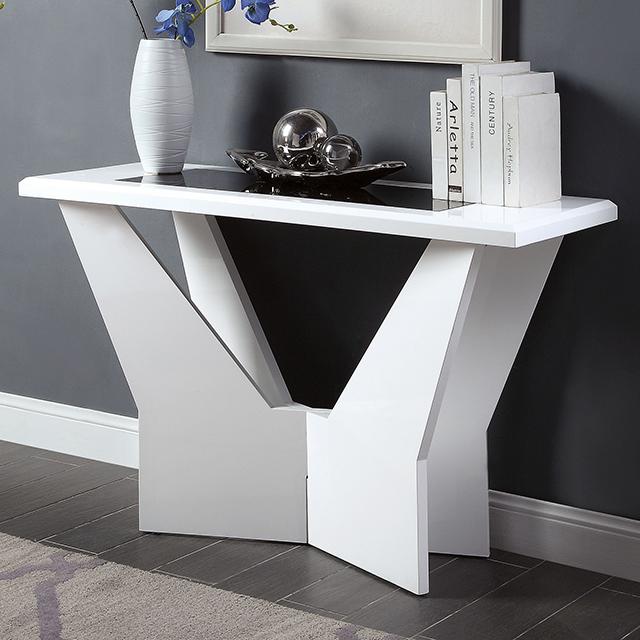DUBENDORF Sofa Table, White - Furniture 4 Less Outlet (Salinas,CA)
