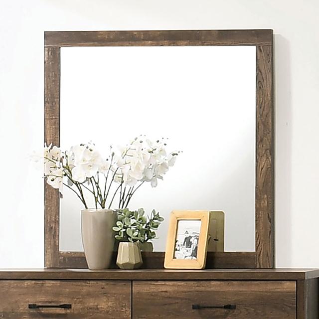 DUCKWORTH Mirror, Light Walnut - Furniture 4 Less Outlet (Salinas,CA)