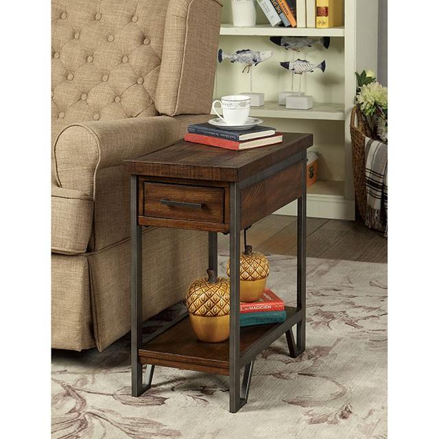 Dundalk Dark Oak Side Table - Furniture 4 Less Outlet (Salinas,CA)