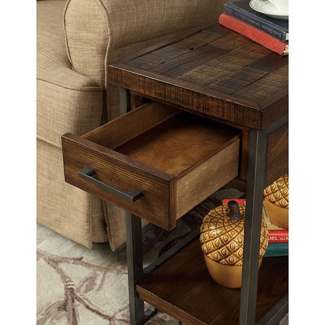 Dundalk Dark Oak Side Table - Furniture 4 Less Outlet (Salinas,CA)