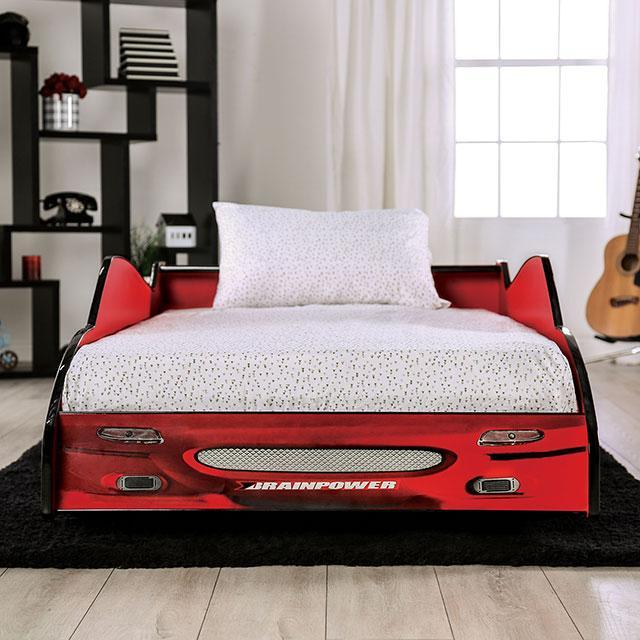 DUSTRACK Twin Bed, Blue & Red - Furniture 4 Less Outlet (Salinas,CA)