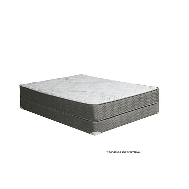 EDREA White/Gray 10" Tight Top Pocket Coil, Full - Furniture 4 Less Outlet (Salinas,CA)