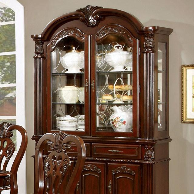 ELANA Brown Cherry Hutch & Buffet, Cherry - Furniture 4 Less Outlet (Salinas,CA)