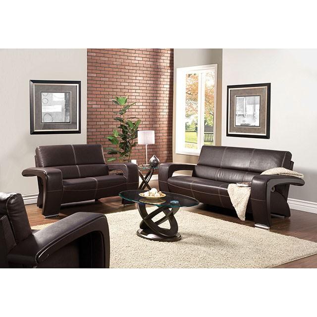 Atwood II Dark Walnut Coffee Table - Furniture 4 Less Outlet (Salinas,CA)