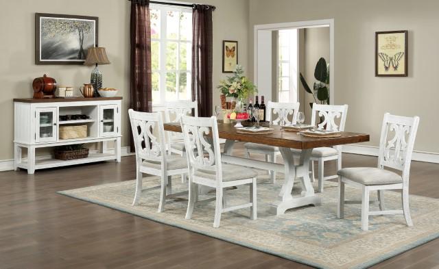 Auletta Transitional Side Chair (2/CTN) - Furniture 4 Less Outlet (Salinas,CA)