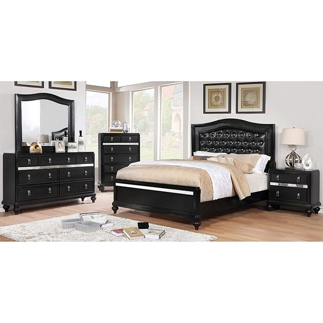 Ariston Mirror White, Silver, & Black - Furniture 4 Less Outlet (Salinas,CA)