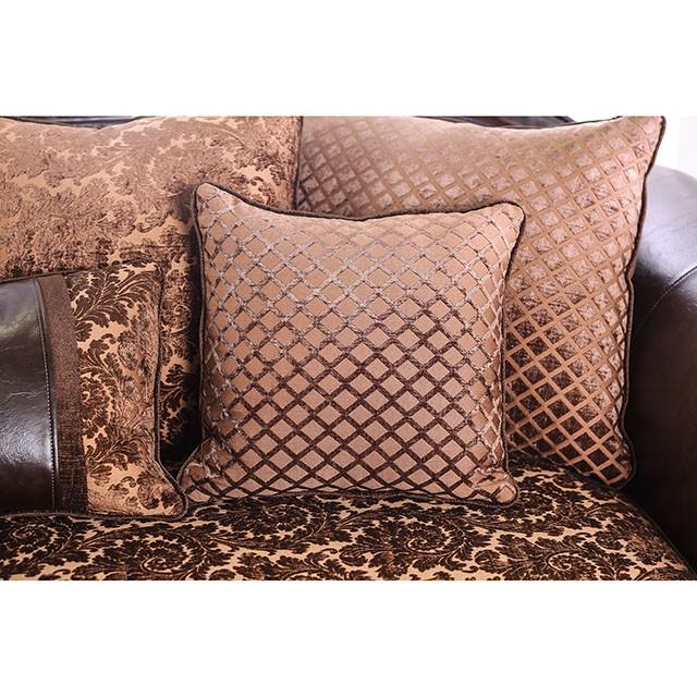 ELPIS Brown/Espresso Love Seat - Furniture 4 Less Outlet (Salinas,CA)