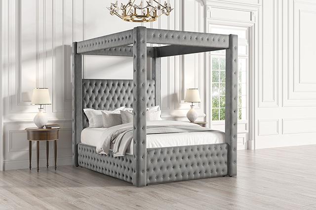 Etherea Bed Gray & Black - Furniture 4 Less Outlet (Salinas,CA)