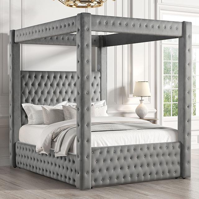 Etherea Bed Gray & Black - Furniture 4 Less Outlet (Salinas,CA)