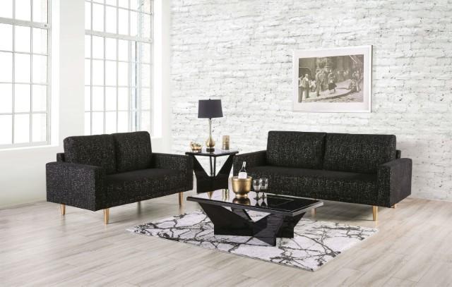 ELVERUM Loveseat, Black - Furniture 4 Less Outlet (Salinas,CA)