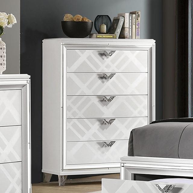 EMMELINE Chest, White - Furniture 4 Less Outlet (Salinas,CA)