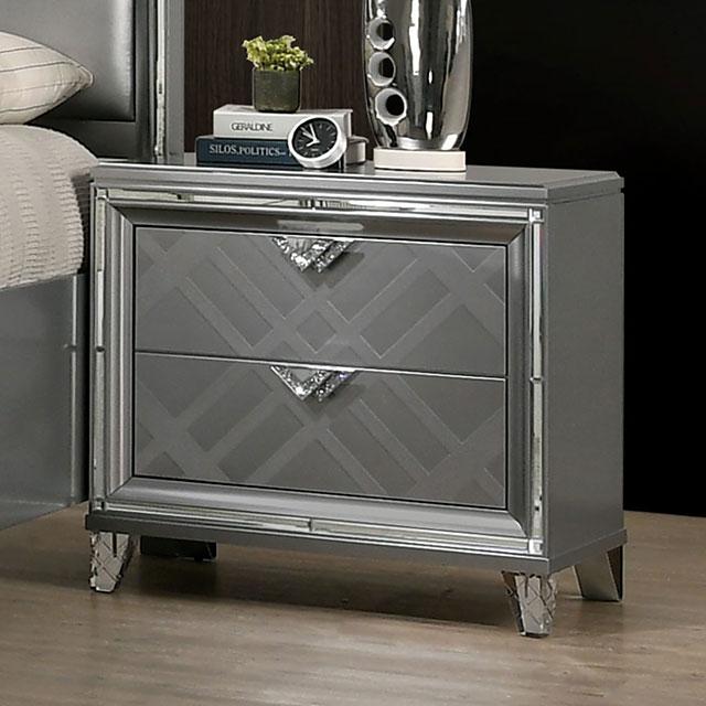 EMMELINE Night Stand w/ USB Outlet - Furniture 4 Less Outlet (Salinas,CA)