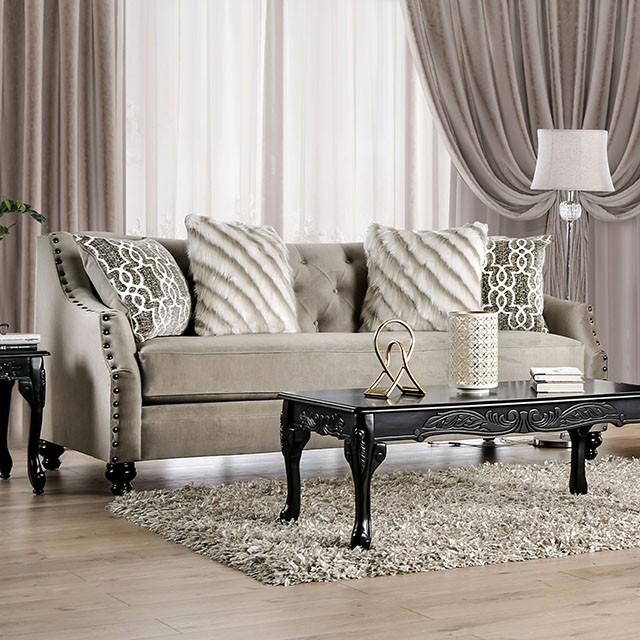 Ezrin Light Brown Sofa - Furniture 4 Less Outlet (Salinas,CA)
