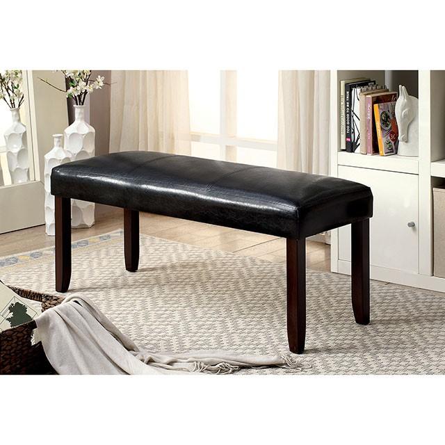 EMMONS I Dark Cherry/Espresso Bench - Furniture 4 Less Outlet (Salinas,CA)