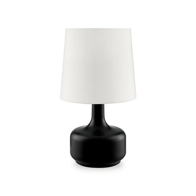 Farah Black 17"H Matte Black Table Lamp - Furniture 4 Less Outlet (Salinas,CA)