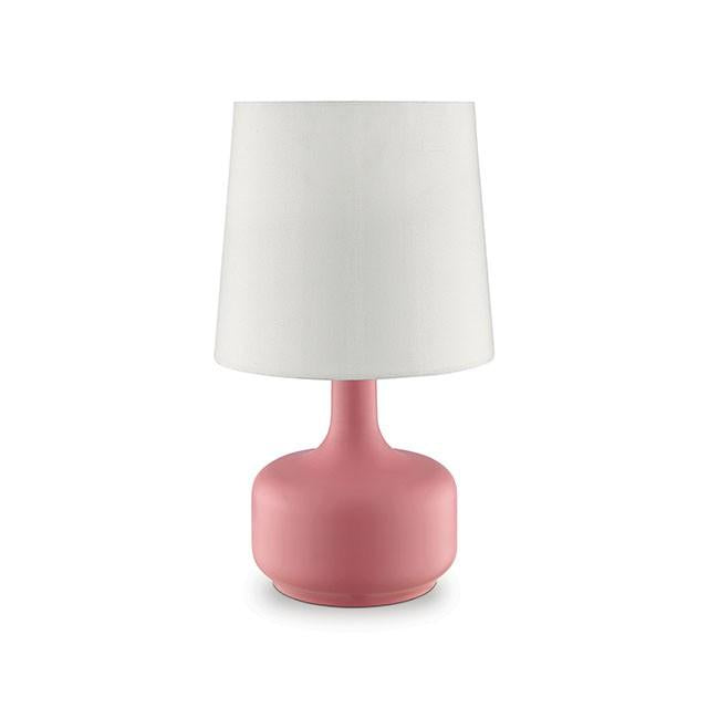 Farah Pink 17"H Matte Pink Table Lamp - Furniture 4 Less Outlet (Salinas,CA)