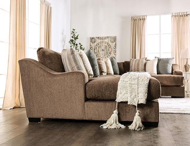 FARRINGDON Sectional, Brown - Furniture 4 Less Outlet (Salinas,CA)