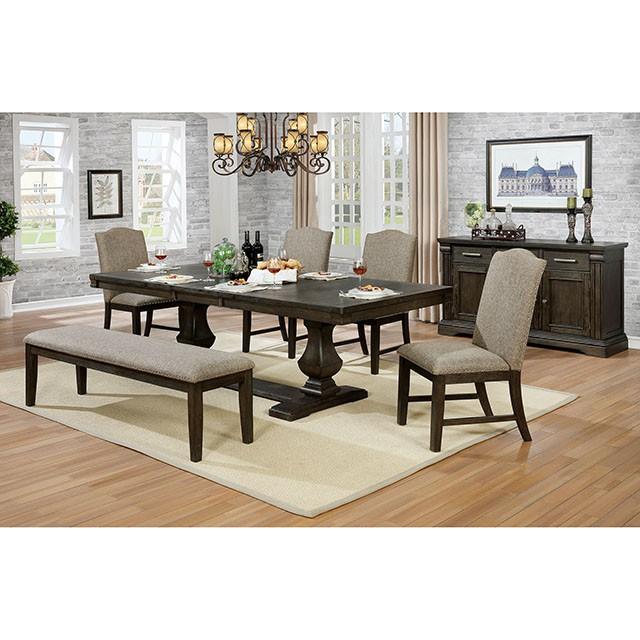 Faulk Dining Table Set with Bench - Furniture 4 Less Outlet (Salinas,CA)