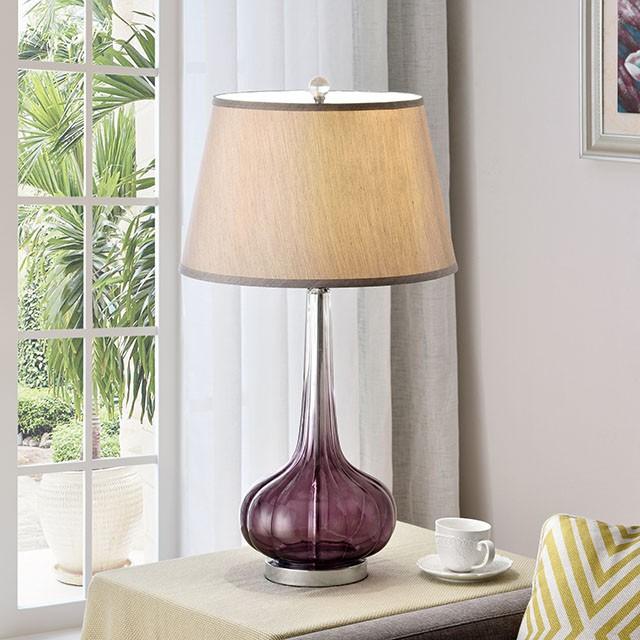 Fay Purple 30"H Table Lamp - Furniture 4 Less Outlet (Salinas,CA)