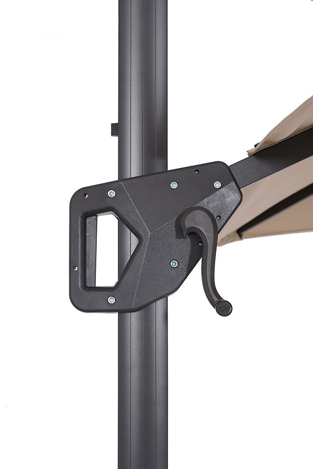 Fida 8 Ft Square Umbrella w/ Double Top + 37" Large Base - Furniture 4 Less Outlet (Salinas,CA)