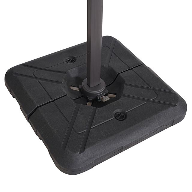 Fida 8 Ft Square Umbrella w/ Double Top + 37" Large Base - Furniture 4 Less Outlet (Salinas,CA)