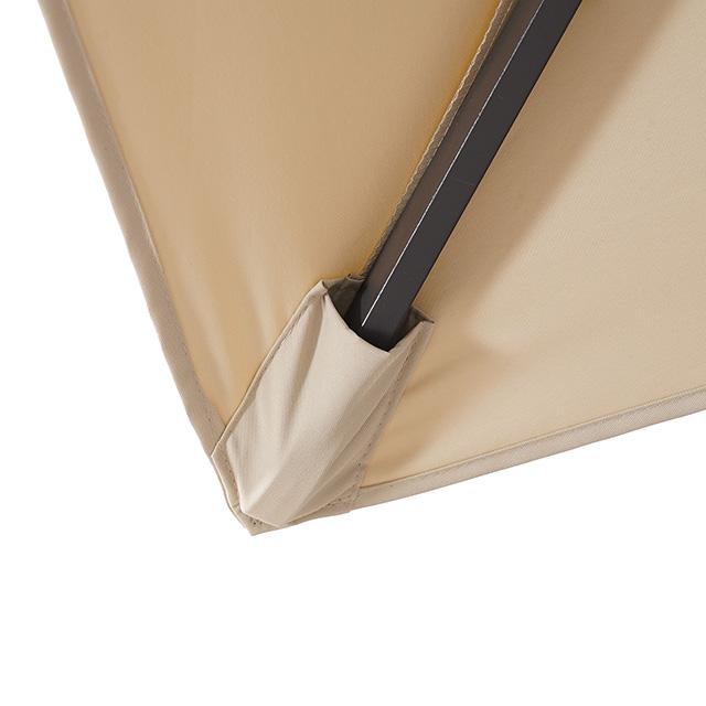 Fida 8 Ft Square Umbrella w/ Double Top + 37" Large Base - Furniture 4 Less Outlet (Salinas,CA)