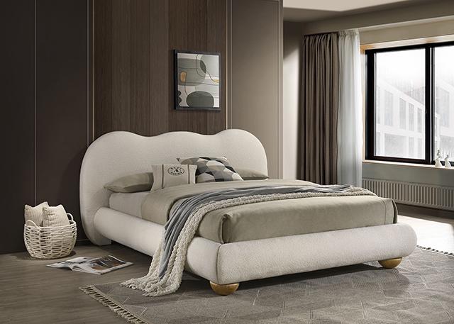 Finamore Bed White - Furniture 4 Less Outlet (Salinas,CA)