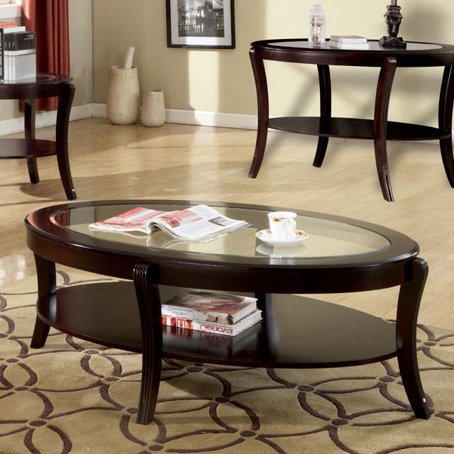 FINLEY Espresso Coffee Table - Furniture 4 Less Outlet (Salinas,CA)