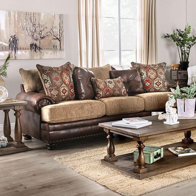 Fletcher Brown/Tan Sofa - Furniture 4 Less Outlet (Salinas,CA)
